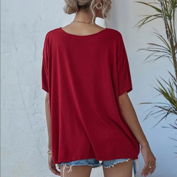 Reserved- Slouchy batwing sleeve top - Picture 7 of 16